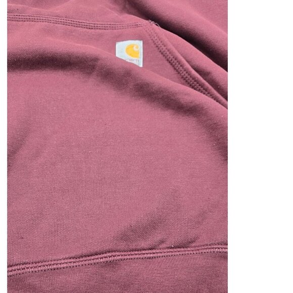 Carhartt Hoodie Men 3XL Maroon Loose Fit Heavy Graphic Gorpcore Carpenter - Picture 4 of 13